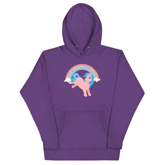 Buck The Patriarchy Feminist Pony Pullover Hoodie