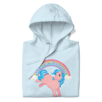 Buck The Patriarchy Feminist Pony Pullover Hoodie