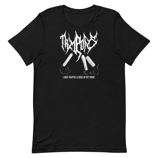 Black Metal Tampon T-Shirt - White on Black
