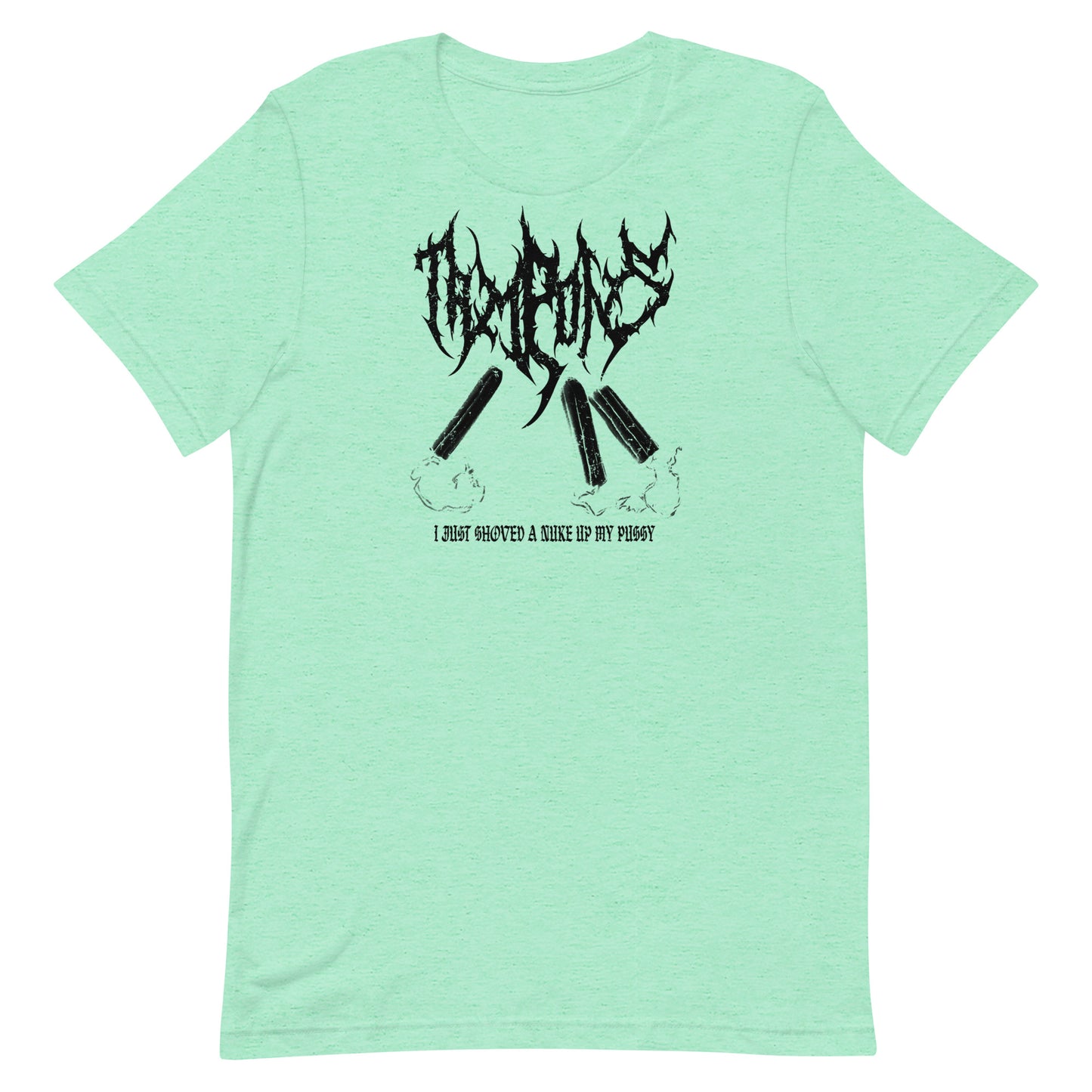 Black Metal Tampon T-Shirt - Black on Pastels