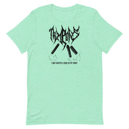 Black Metal Tampon T-Shirt - Black on Pastels