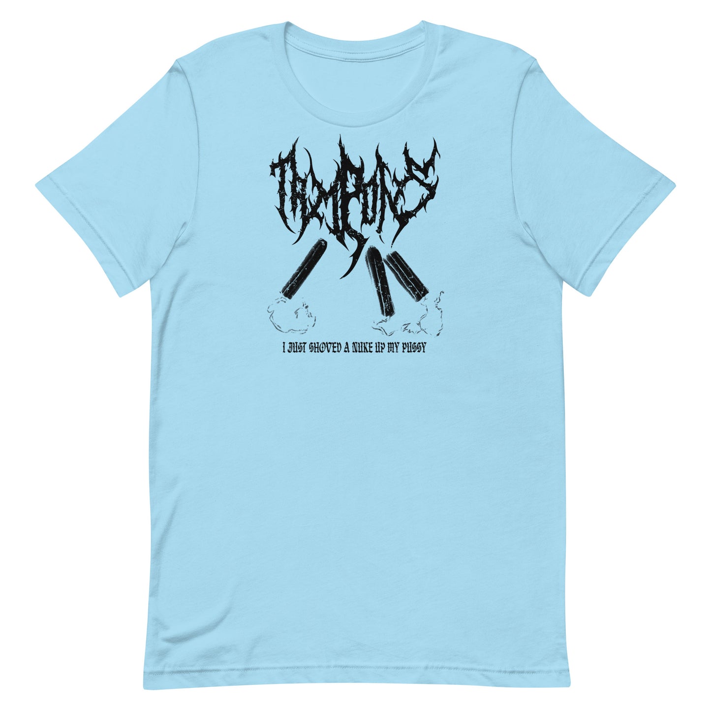 Black Metal Tampon T-Shirt - Black on Pastels