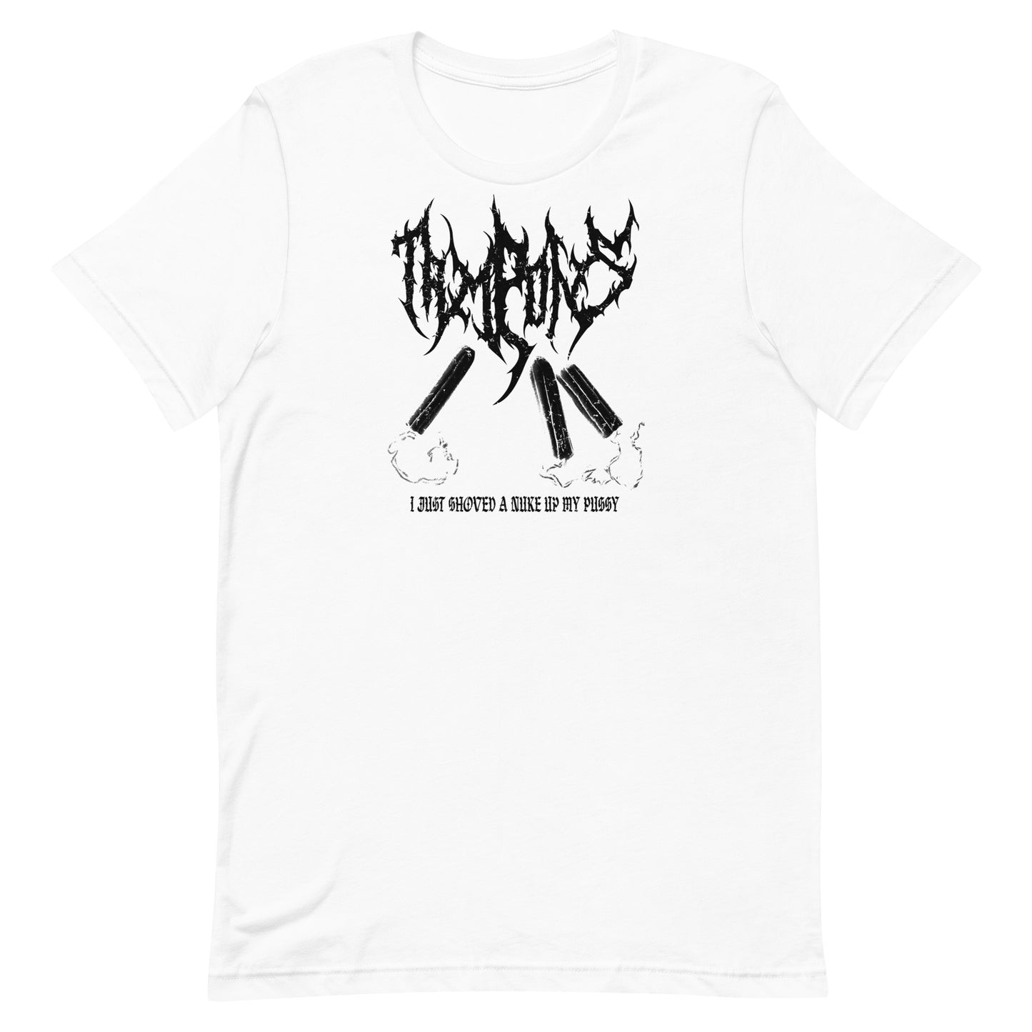 Black Metal Tampon T-Shirt - Black on Pastels