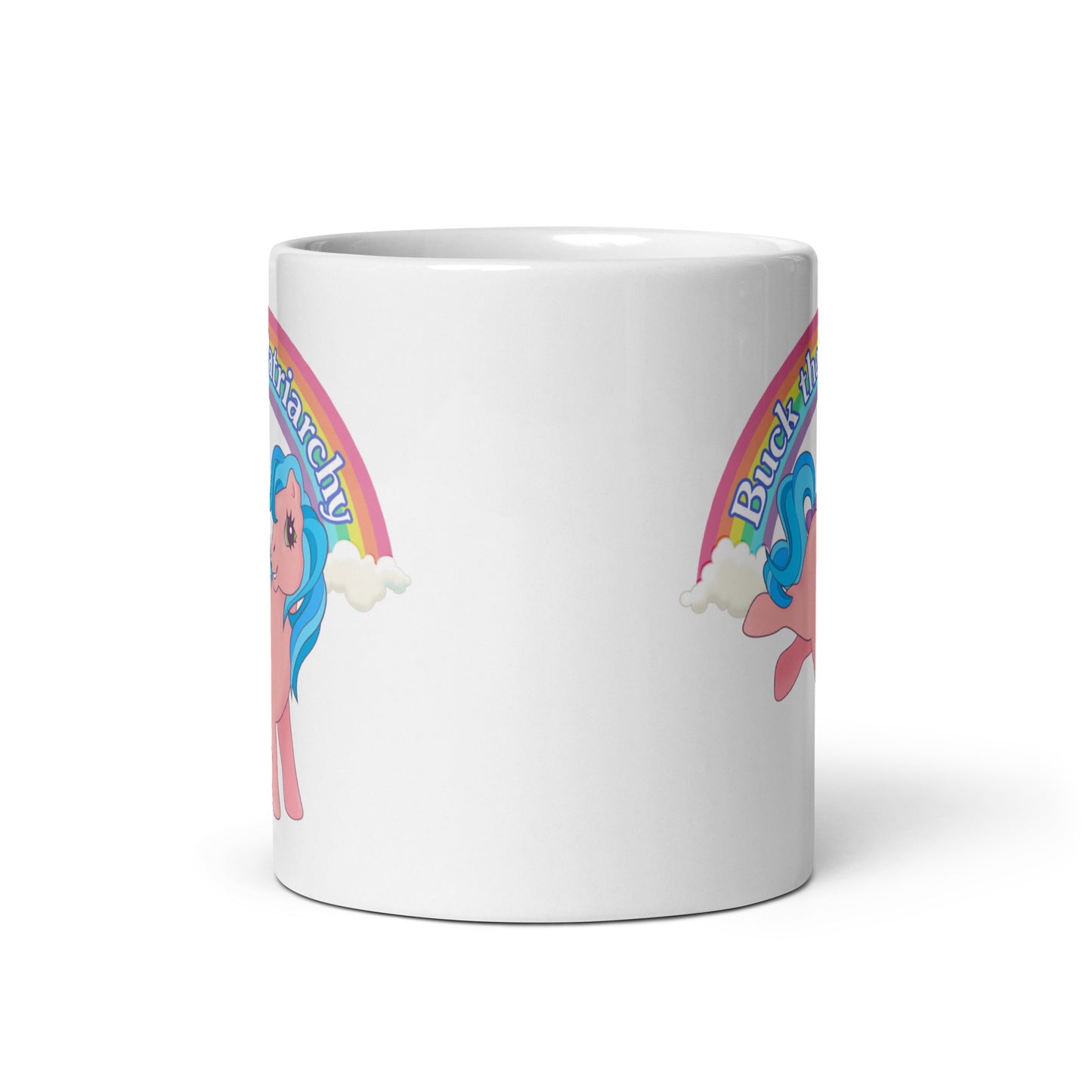 Buck The Patriarchy Feminist Pony Coffee Mug