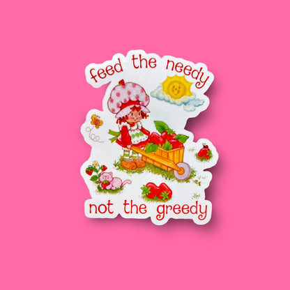 Strawberry Short Supply Feed The Needy Sticker